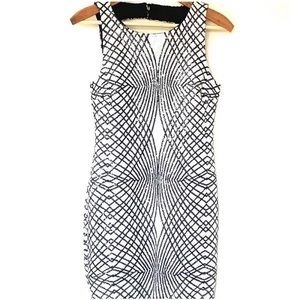 WORN ONCE Blue and white Trixxi sequin dress